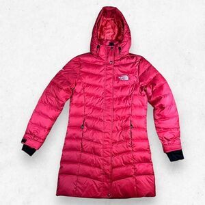 The‎ North Face 900 Jacket Summit Series Women's Medium Down Puffer Hood Red